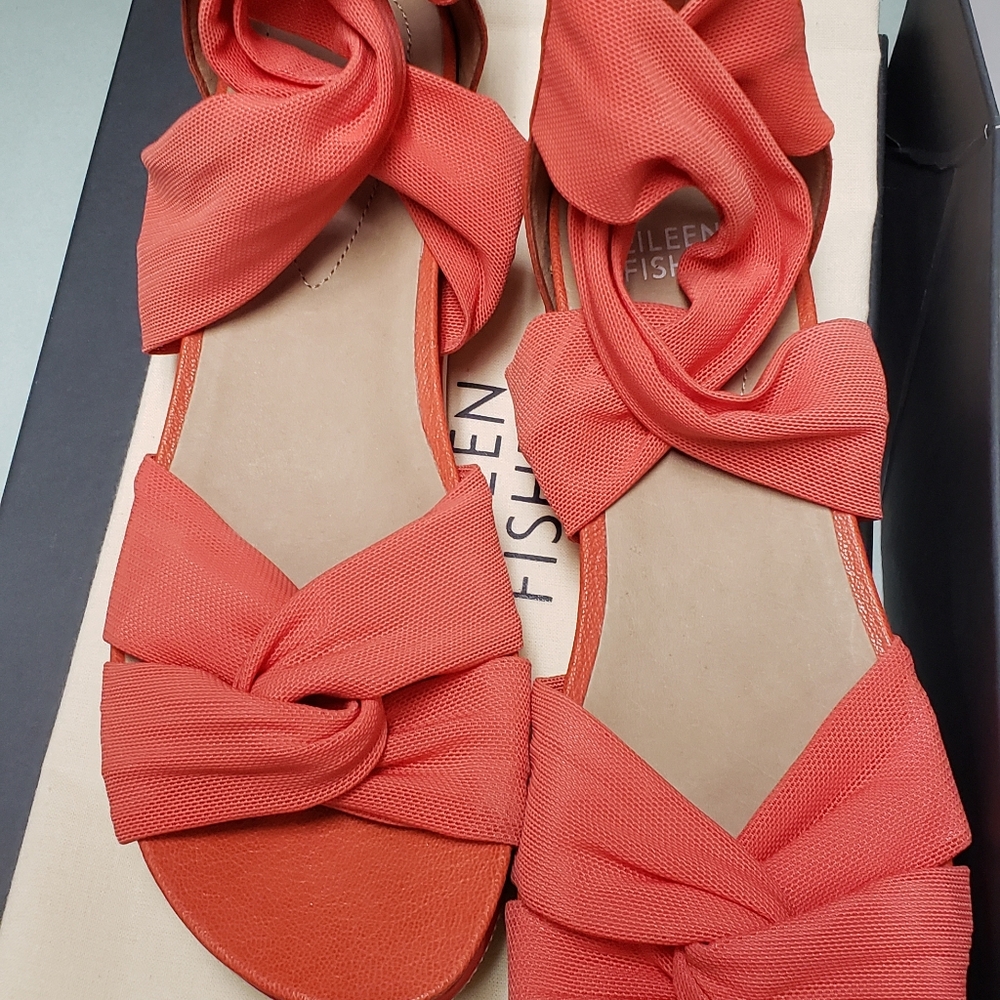 Eileen Fisher Women's Red Sandle Sneakers
